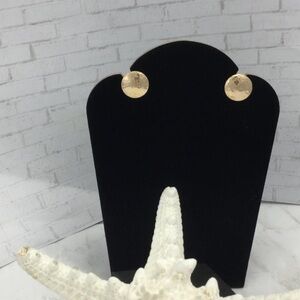 Hammered Metal Post Stud Earrings 
(New)